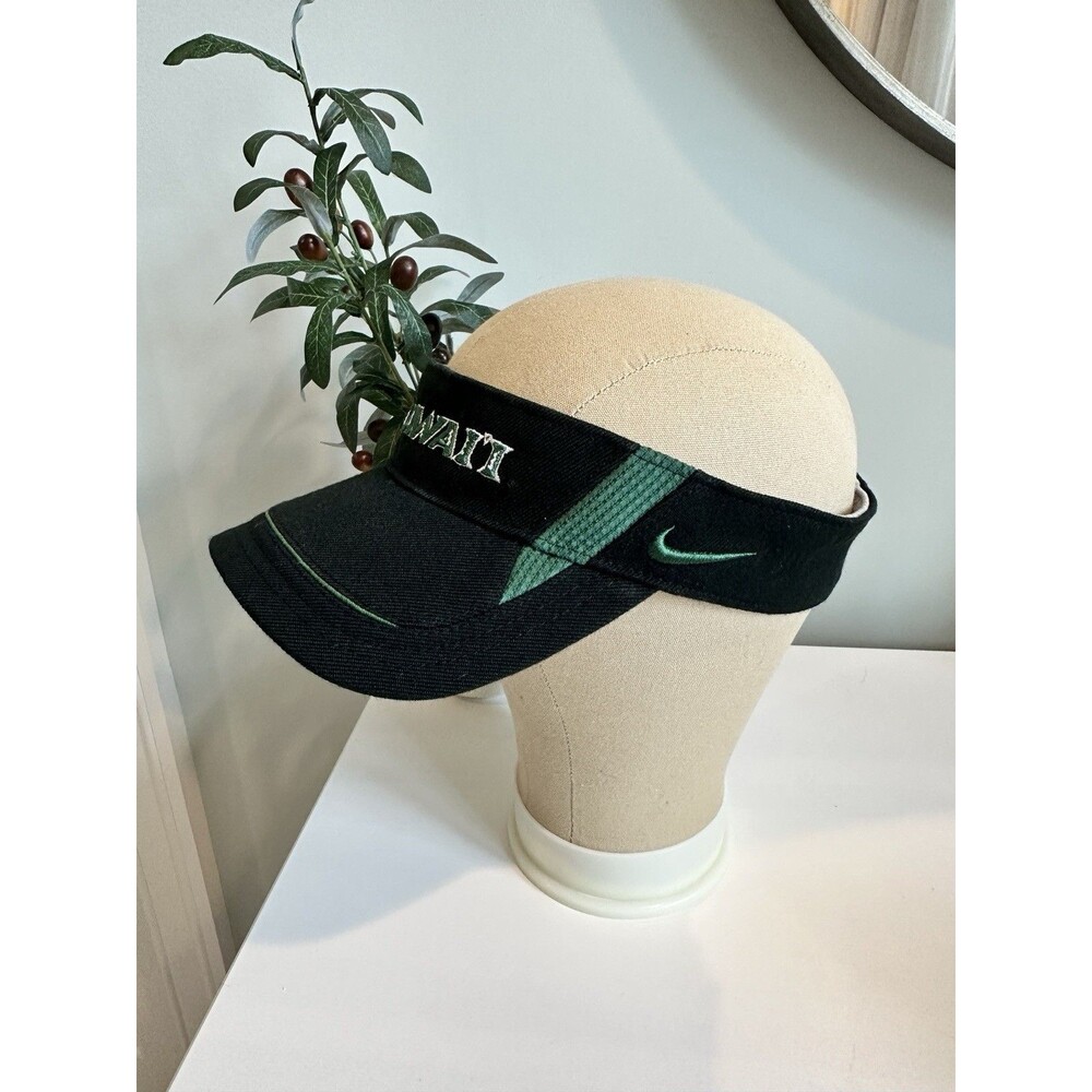 Nike University of Hawaii Rainbow Warriors Visor Vintage Y2K Wool- Adjustable - Picture 2 of 10